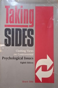 Image of Taking Sides : Clasing Views on Contraversial Psychological Issues
